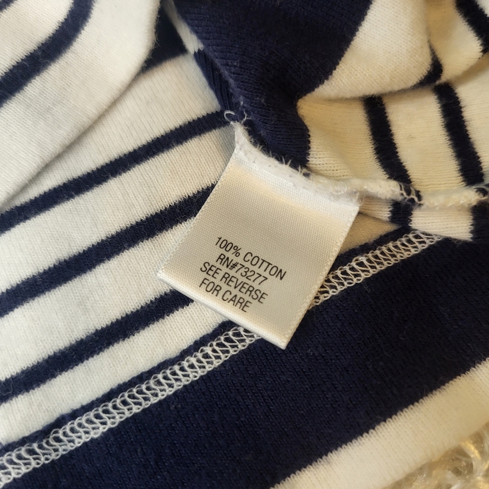 Croft & Barrow Women's Blouse, Stripes, Blue & White, 3X - Picture 4 of 7
